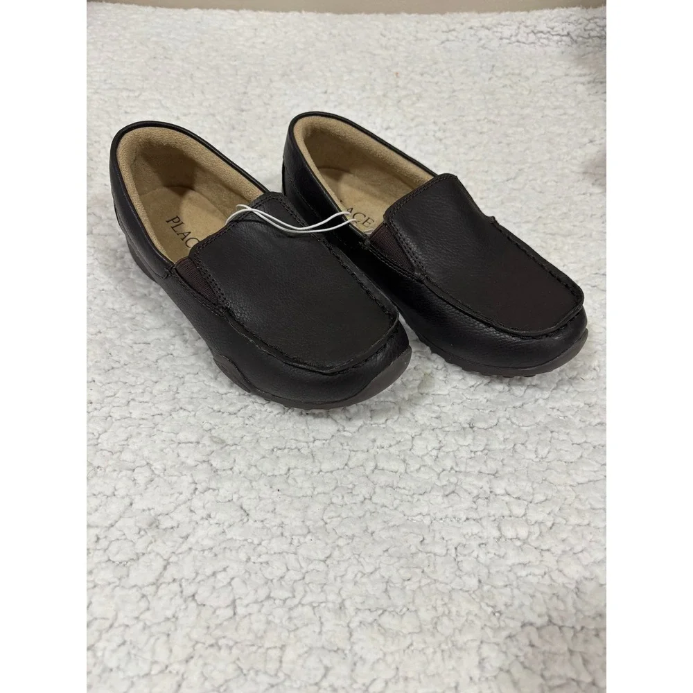 The Children's Place 1 Brown Loafers & Minecraft Slippers Bundle Preppy Casual